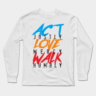 Act Love Walk Long Sleeve T-Shirt